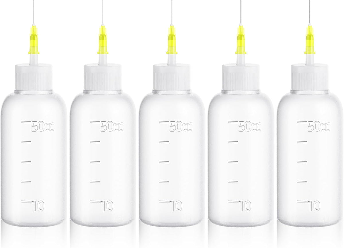 30cc Needle Tip Glue Squeeze Bottle Precision Tips Applicator Bottles 5 Pcs