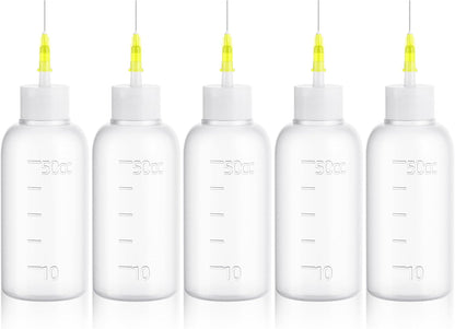 30cc Needle Tip Glue Squeeze Bottle Precision Tips Applicator Bottles 5 Pcs