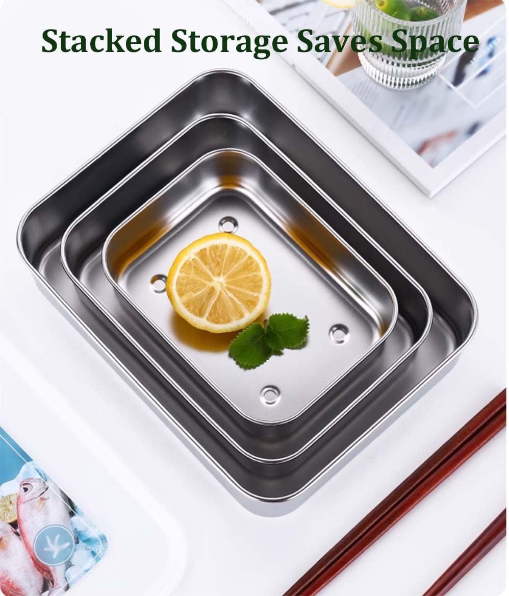 Stainless Steel Food Containers with Lids, Set of 5 Meal Prep Container Reusable Metal Food Storage Bento Lunch Box for Kitchen Picnic, BPA Free,67oz,118oz)