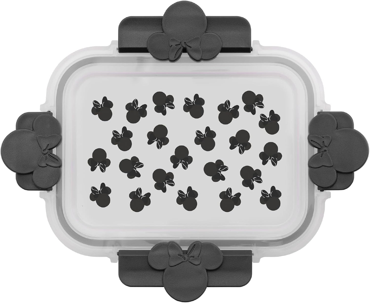 JoyJolt Disney Mickey & Minnie Glass Food Storage Containers with Lids, 2x Airtight Borosilicate Glass Storage Containers with Lids for Kitchen, Reusable Lunch Meal Prep Container, Disney Gifts | Red