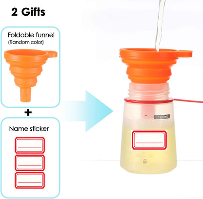 Condiment Squeeze Bottle for Sauces Wide Mouth, Plastic Squeeze Bottles for Condiments, Paint, Ketchup, Mustard, Oil, Resin, Baking, Cake Decorating, Cleaning, BPA Free-Food Grade (19 oz., 2, Count)