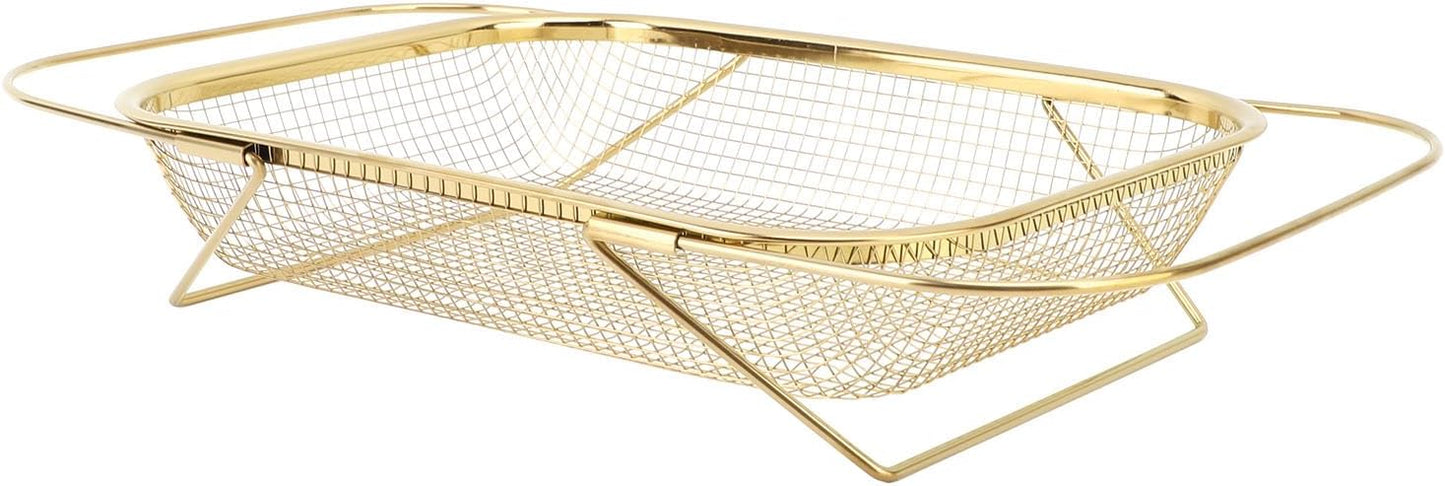 Stainless Steel Sink Strainer, Mesh Drain Basket with Grip Handles for Straining Vegetables Draining Fruits Kitchen Use