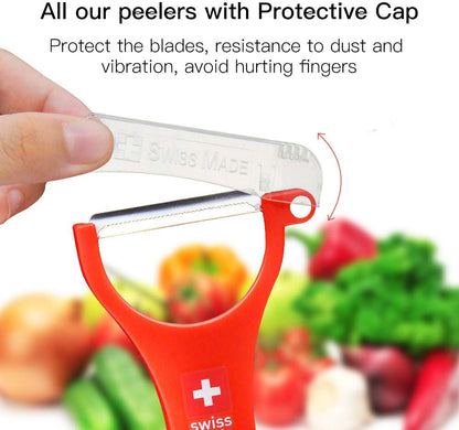 Original Swiss Made Peeler Vegetable&Fruits stainless steel blade Peeler for kitchen (ORANGE-vegetable grater)