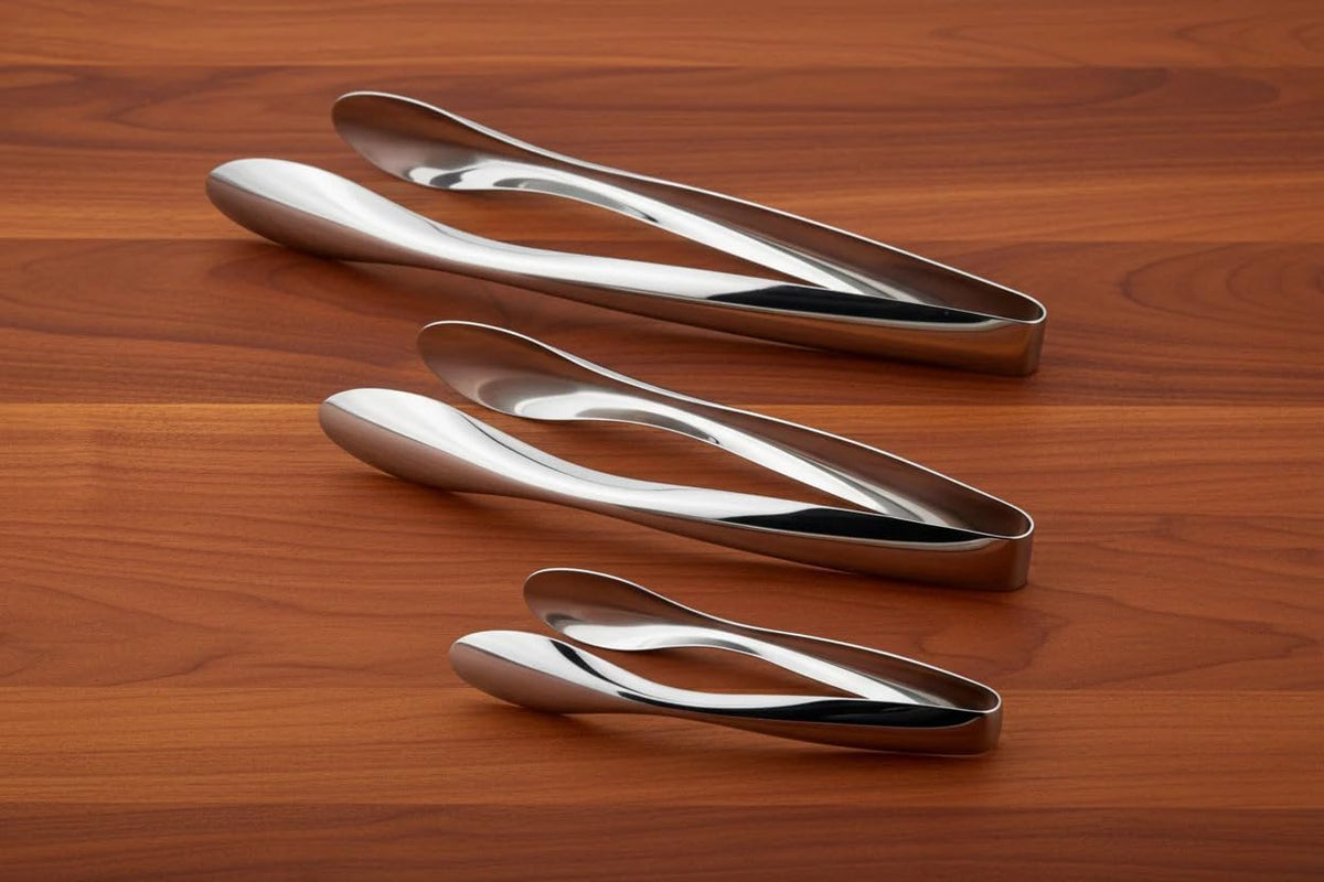 CUISINOX Polished stainless steel serving tongs,6 Inch -Durable Kitchen & Buffet tool
