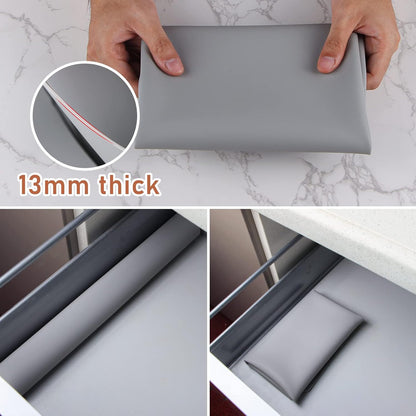 Webake Extra Large Silicone Mat For Countertop, Multipurpose Nonstick Heat Resistant Mat 23.6" x 15.7" for Baking, Rolling Dough, Fondant, Resin Expoxy, Craft, Jewerly (Red)