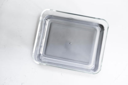 DURA LIVING 4-Piece Glass Food Storage Container (2 Containers + 2 Lids) | 6.55-Cup Rectangular, Leakproof | Microwave, Freezer, Oven & Dishwasher Safe | Ideal for Meal Prep & Pantry Organization