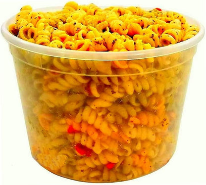 PACTOGO 64 oz (1/2 Gallon) Heavy Duty Round Plastic Deli Soup Containers with Lids, For Meal Prep Containers | BPA Free | Stackable | Leakproof | Microwave/Dishwasher/Freezer Safe (Pack of 10 Sets)