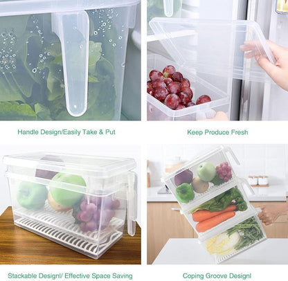 SILIVO Snackle Box Container - 9 Compartment Portable Divided Serving Tray with Lid and Handle,Clear Snack Organizer for Candy, Fruits, Nuts, Snacks - Perfect for Party, Travel and Entertaining