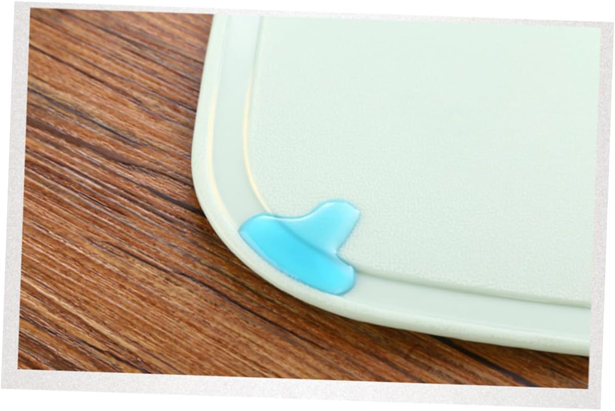 Non Slip Chopping Board Mat Flexible Plastic Kitchen Cutting Mat with Hanging Hole for Fruits Meat Vegetables and Fish Green Color Safe Material