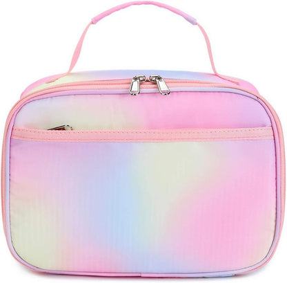 CAMTOP Kids Lunch Box Boys Girls Insulated Lunch Cooler Bag Reusable Lunch Tote Kit for School Travel (094 Tie Dye)