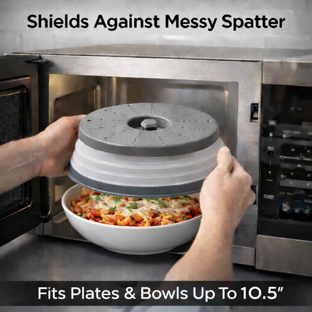 HIC Kitchen Splatter Guards for Microwave, BPA Free