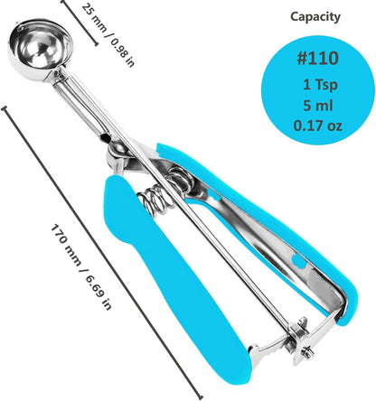 Ice Cream Scoop, 18/8 Stainless Steel Cookie Scoop, Cookie Scoops for Baking, 2 Tbsp/ 30 ml/ 1 oz Cookie Dough Scoop, Ice Cream Scooper with Trigger Release, Cookie Scooper for Baking