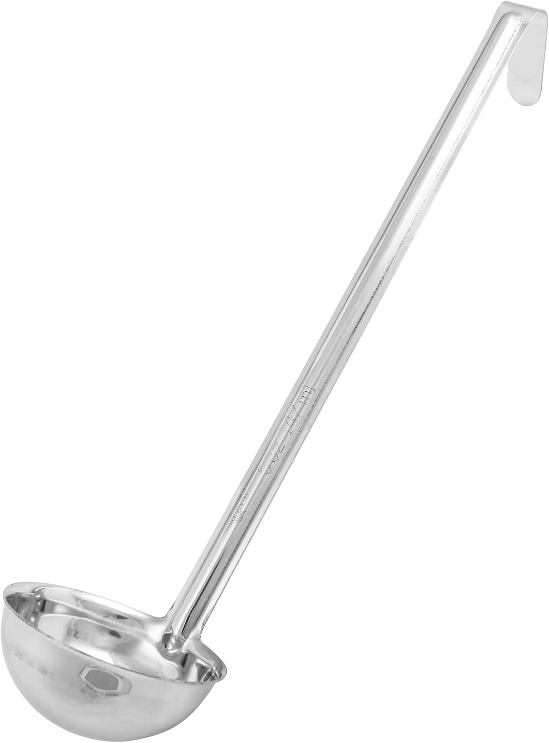 Winco 1/2 oz Red Stainless Steel Ladle