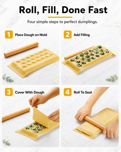 Russian Pelmeni Maker Mold, Ravioli Maker Dumplings Mold