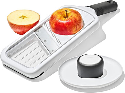 OXO Good Grips Precision Handheld Mandoline, Mandoline Slicer, Adjustable Thickness Vegetable Slicer for Everyday Prep