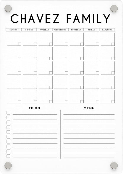 Refrigerator Planner - Magnetic Personalized Calendar 2026, Magnetic Fridge Monthly Planner, Monthly and Weekly Fridge Calendar