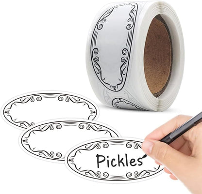 150 Pcs Jar Canning Labels Stickers for Beverage, Fruit & Veggie Fridge & Freezer Storage Stickers Food Safety Date Index Labels for Ultimate Kitchen Organization (2.24X0.98in)