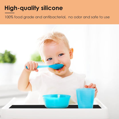 KitchenRaku Extra Large Silicone Mat for Kitchen Worktop Protector, Thickened Nonstick Heat Resistant Countertop Mat, Nonskid Placemat, Craft Mat, Table Mat (Grey, 23.6"x31.5")