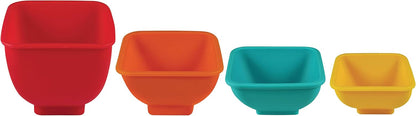 Mrs. Anderson’s Baking Flex and Pour Measuring Cups, Silicone, Super Flexible for Easy Pouring, Set of 4