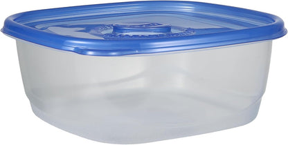 Glad GladWare Tall Entree Food Storage Containers with Lids, Large Square BPA Free Plastic for Meal Prep and Lunches, Lock Tight Seal, Microwave and Dishwasher Safe, 42 Oz, 3 Count