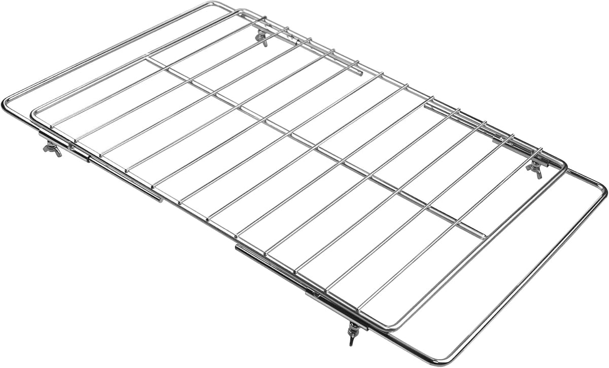Adjustable Extendable Oven Rack, Universal Chrome Plated Wire Shelf, Adjusts from 17" to 30" Wide, Compatible with GE, Whirlpool, Frigidaire, Kenmore, Samsung, LG, Ovens, 1 Pack