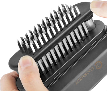 Meat Tenderizer Tool with 48 Stainless Steel Ultra Sharp Needle Blades
