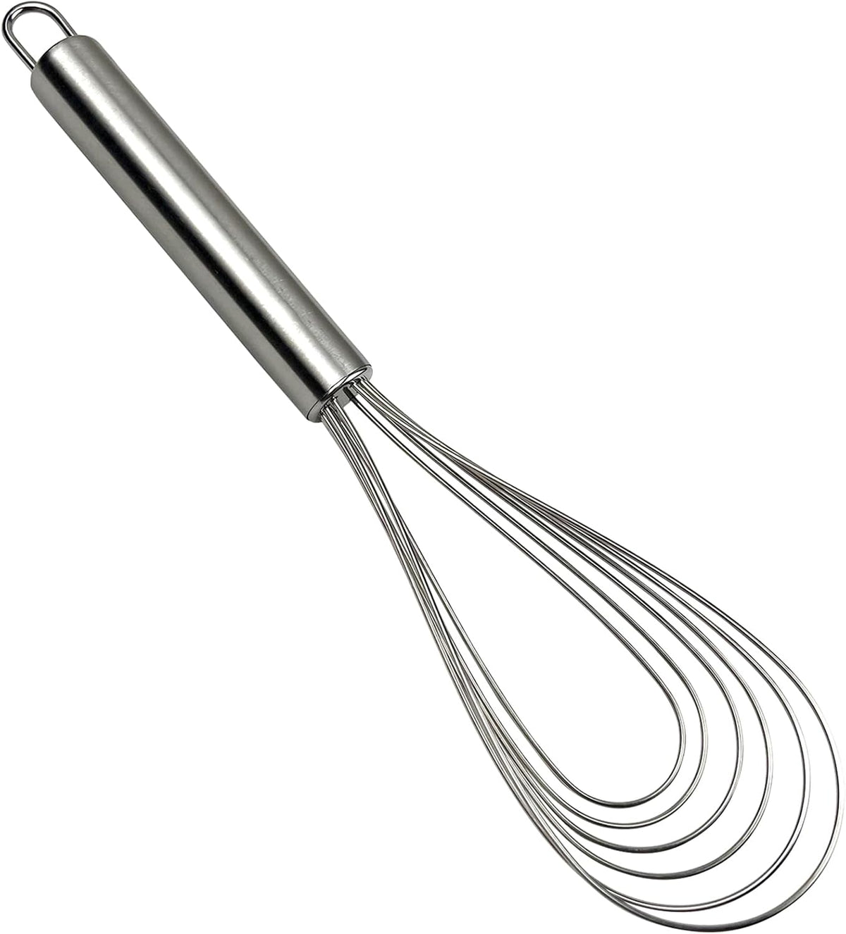 10 Inch Fat Whisk – Heavy-Duty Stainless Steel Whisk for Beating, Mixing & Stirring Sauces, Batter, and More