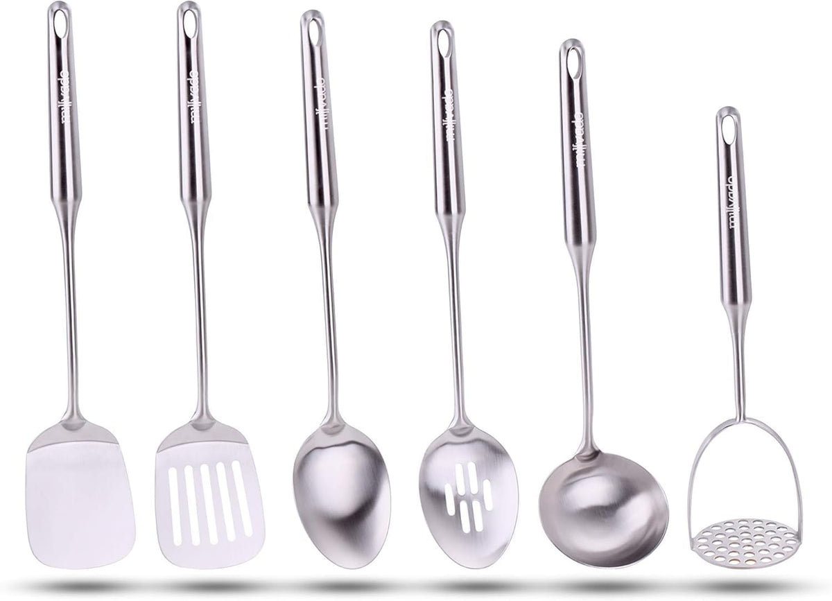 Millvado Slotted Spoon Stainless Steel, Straining & Serving - 15 In.Utensil