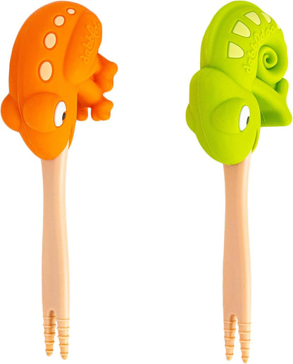 Food Picks for Kids – Kids Food Picks for Lunchbox, Self Feeding Utensils for Picky Eaters, Feeding Therapy Tools, BPA Free, Animal Design (3-Pack)