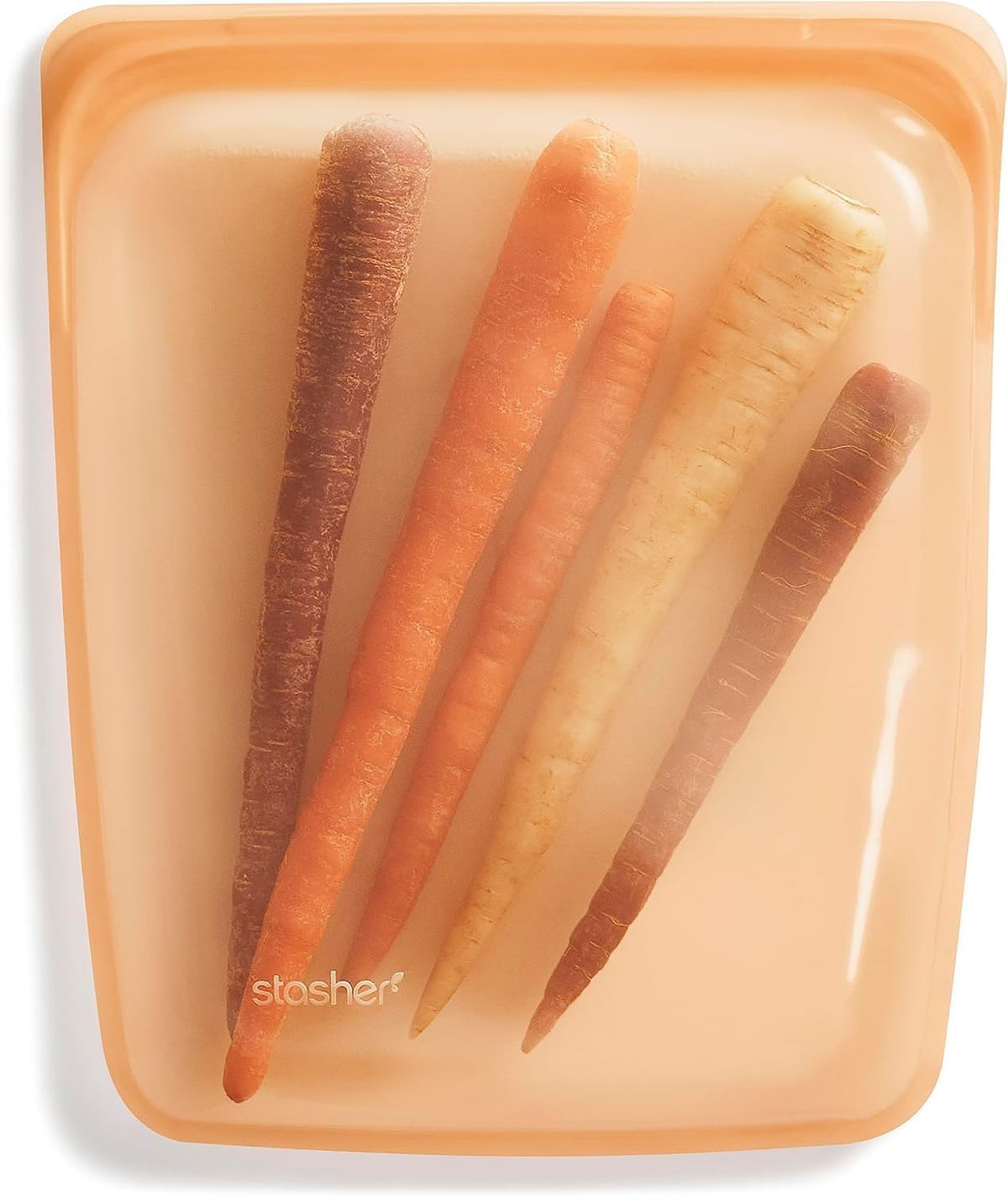Stasher Premium Reusable Silicone Food Storage Bags, 2-Pack, Clear