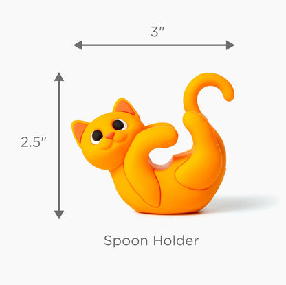Itera Gray Silicone Cat Spoon Rest Kitchen Gadget