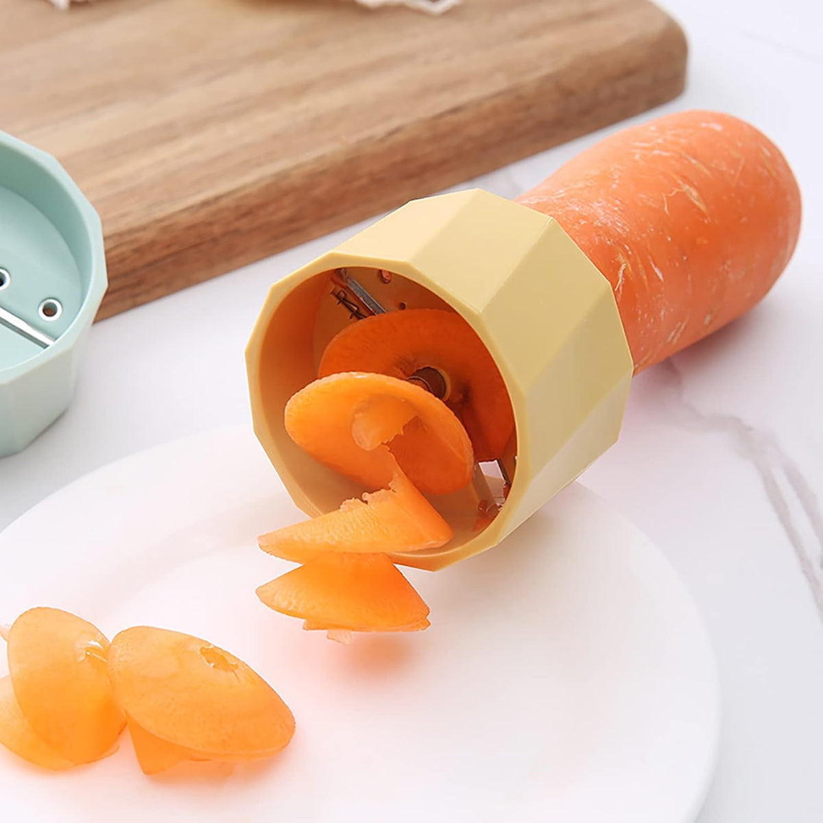 Mini Spiralizer Vegetable Slicer, Zucchini Spiralizer, Small Spiral Zester