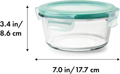 OXO Good Grips 1 Cup Smart Seal Airtight Glass Round Food Storage Container