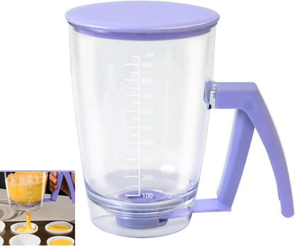 Pancake Batter Dispenser with Squeeze Handle, Purple
