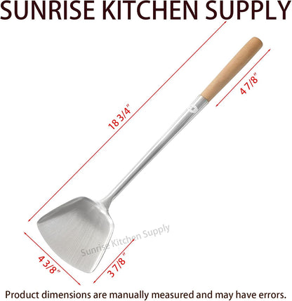 Sunrise Kitchen Supply Commercial Grade Wok Spatula (Shovel 17" (#2))