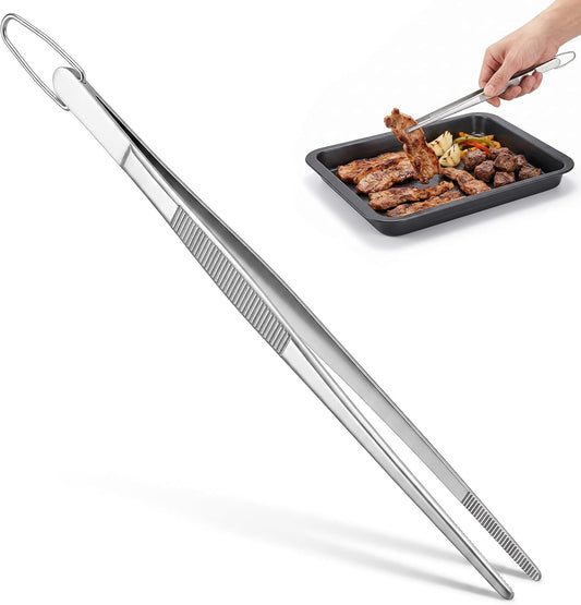 10 Inch Kitchen Tweezer Tongs Stainless Steel Food Tweezers