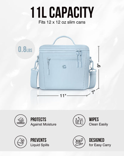 GLORIEROO Insulated Lunch Box Bag Women Girls - Waterproof Leakproof Lightweight Reusable Cooler for School Work Picnic - Back to School