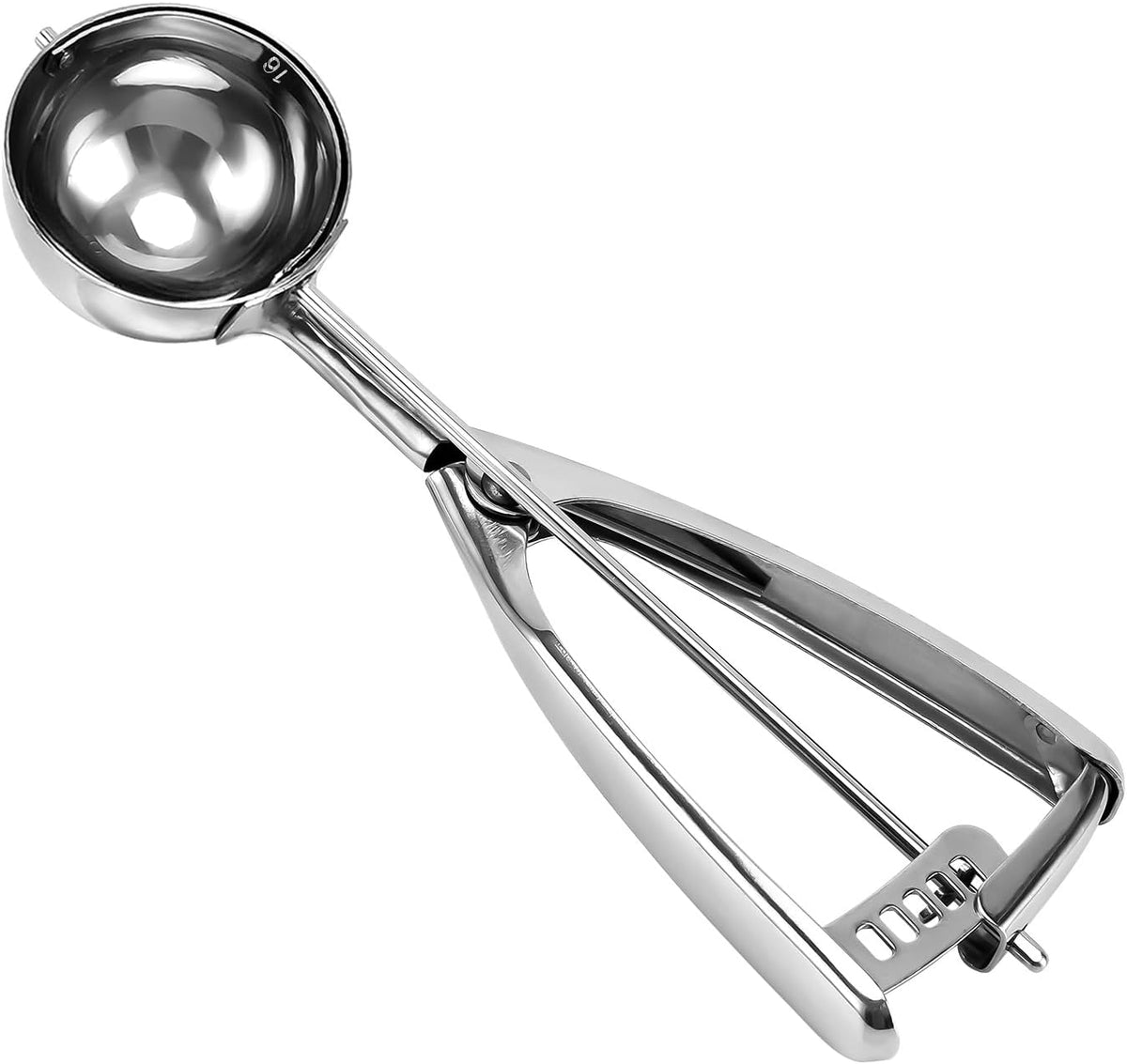 Saebye 4 oz Scoop, Large Ice Cream Scoop with Trigger, #8 Cookie Scoop,