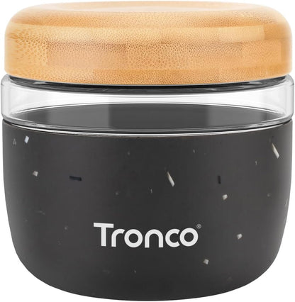 Tronco 24 oz Glass Food Storage Containers with Lids, Airtight, Leak & Spill Proof Glass Lunch Bowls for Meal Prep, Salad, Yogurt, Soup & Stew, Microwave & Dishwasher Safe, BPA-Free, Set of 1