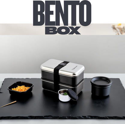Modaniam Leak Proof Stainless Steel Bento Box, Stainless Steel Lunch Box For Adults, Metal Bento Box, Japanese Lunch Container, Large With Compartment, Korean Bentobox, Non Toxic, Microwave Safe