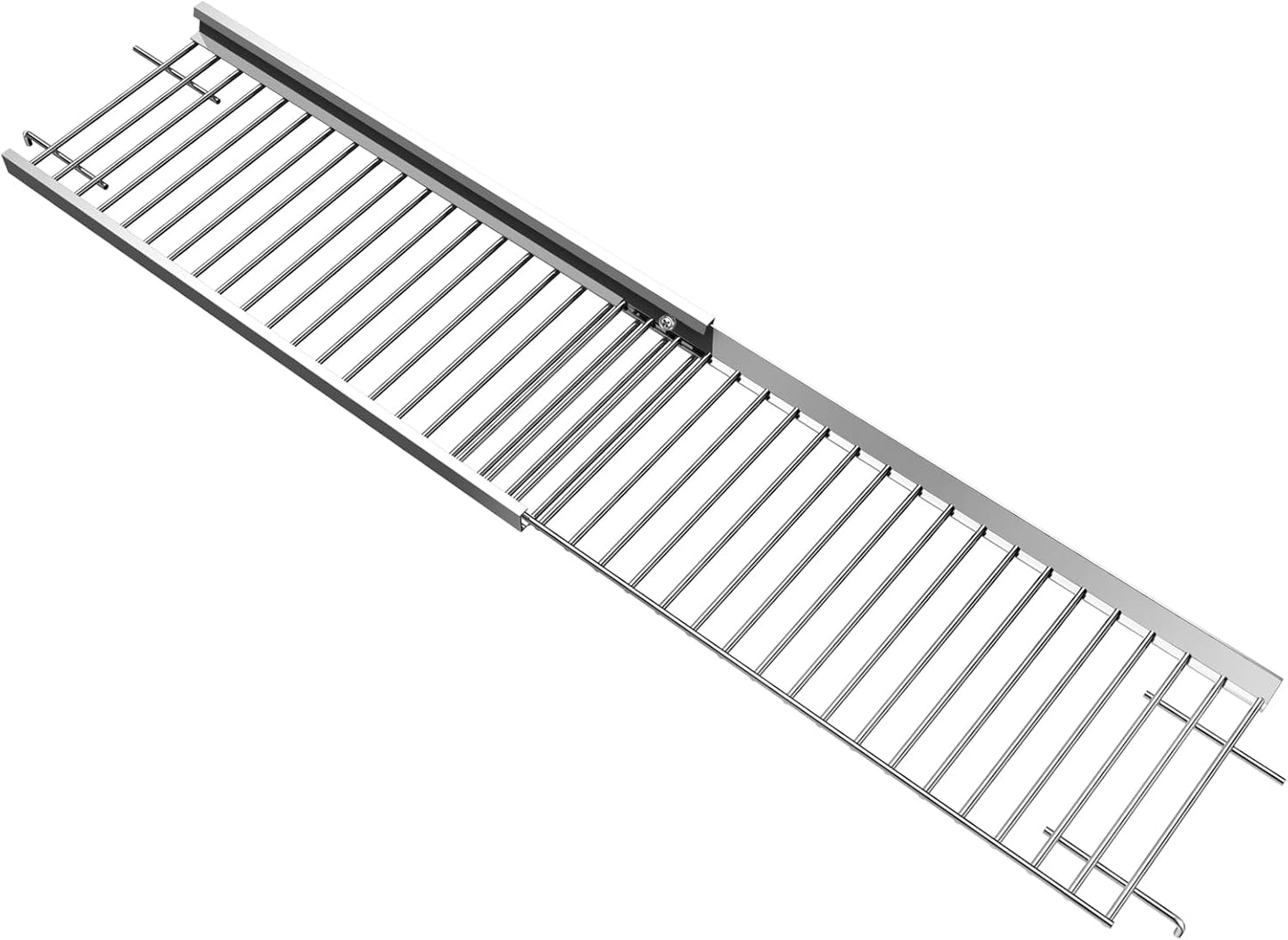 Utheer 2-Pack Griddle Warming Rack for Blackstone 28" Griddles, Stainless Steel Flat Top Grill Accessories | Reversible Rack Adds Prep Space, Foldable Clip-On Design Expands Cooking & Holding Area