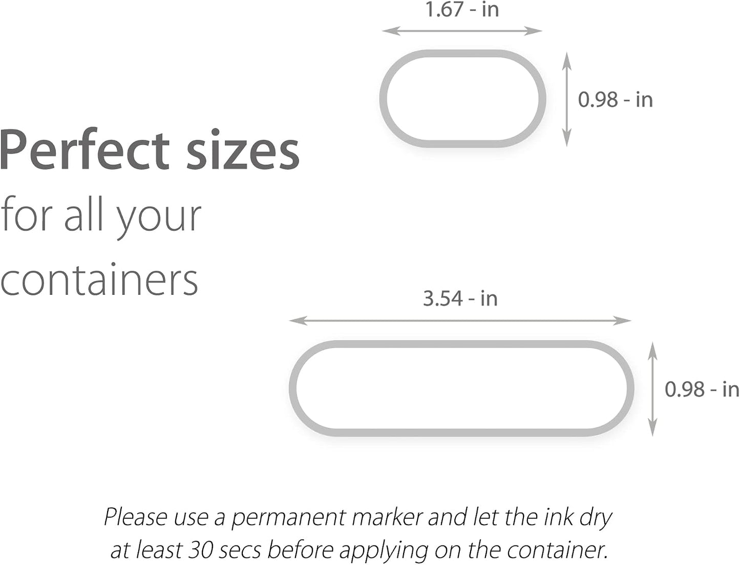 Removable Expiration Date Labels for Food Containers, Waterproof Food Storage Labels for Deli Containers, Best By Pantry Label, Freezer Refrigerator Label, Write On Kitchen Organization Label