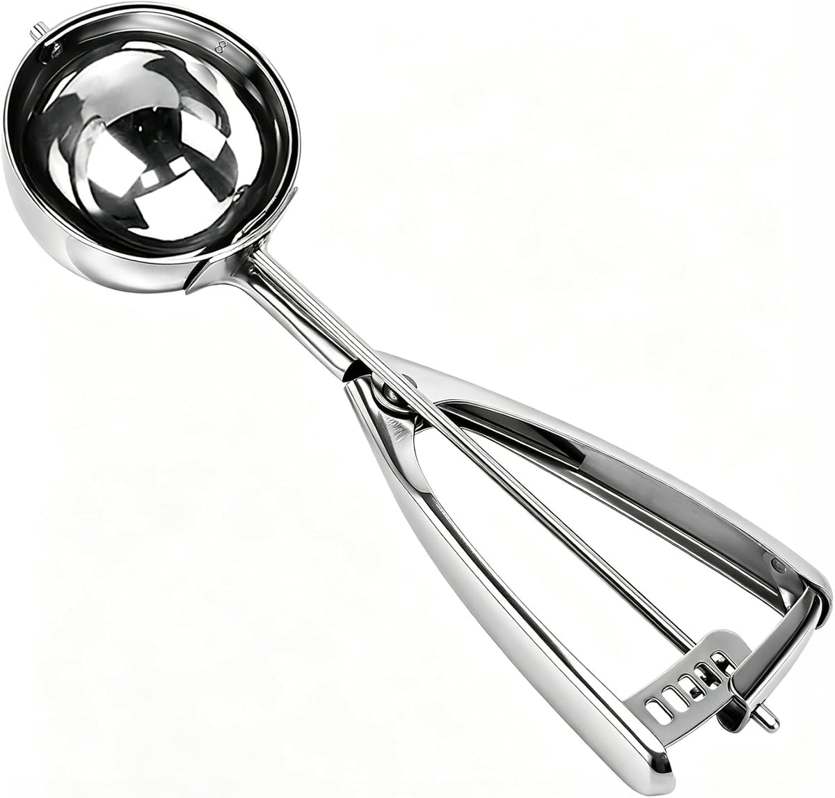 Saebye 4 oz Scoop, Large Ice Cream Scoop with Trigger, #8 Cookie Scoop,