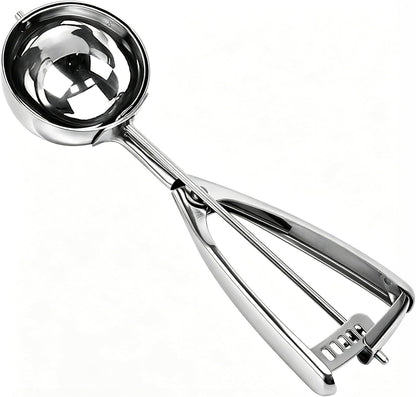 Saebye 4 oz Scoop, Large Ice Cream Scoop with Trigger, #8 Cookie Scoop,