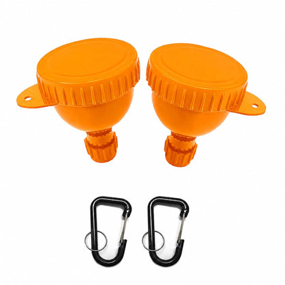 2 Pack Premium Protein Powder Containers - Portable Protein Funnels(50ml)
