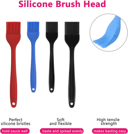 Hhyn Silicone Basting Pastry Brush Set 2 Pack