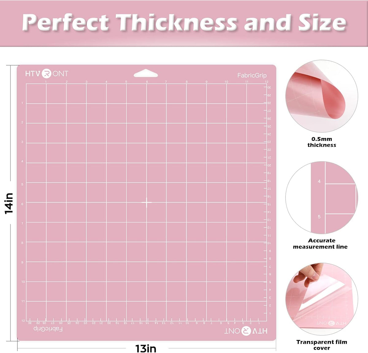 HTVRONT Cutting Mats 12x12, Compatible with Cricut Maker/Explore