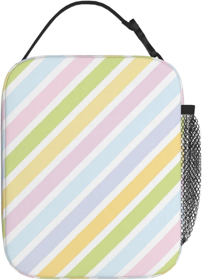 70s Retro Mushroom Floral Insulated Lunch Bag Reusable Cooler Lunch Box Portable Leakproof Thermal Container Tote Bags for Girls Boys School Travel