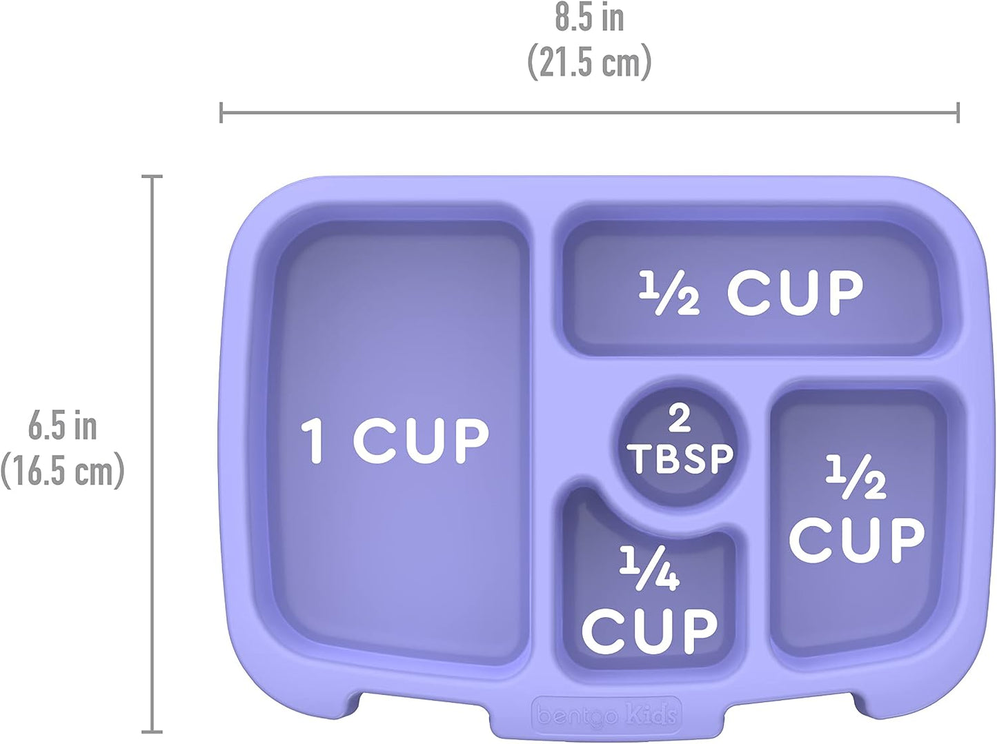 Bentgo® Kids Prints Tray with Transparent Cover - Reusable, BPA-Free, 5-Compartment Meal Prep Container with Built-In Portion Control for Healthy Meals At Home & On the Go (Mermaids in the Sea)