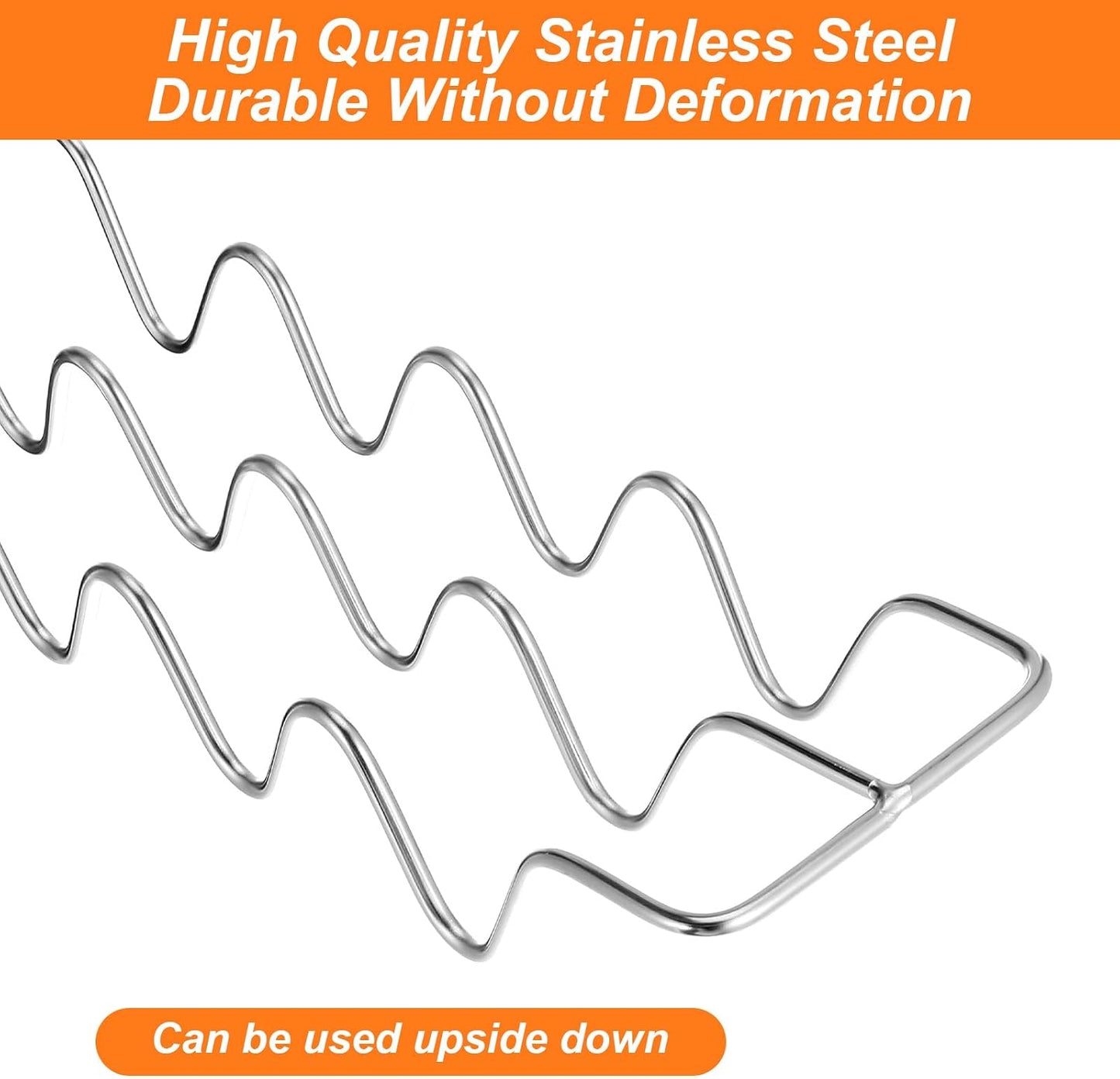 6 Pcs Taco Holders, Stainless Steel Taco Shell Holder Stand, Tacos Tray Plates, Holds 4 Tacos Each, Oven Safe for Baking, Dishwa sher and Grill Safe For Soft & Hard Shell with Handles